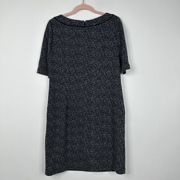 2/$30 White House Black Market Knitted Shift Dress w Pockets Charcoal 12 #A0739 - Picture 4 of 7